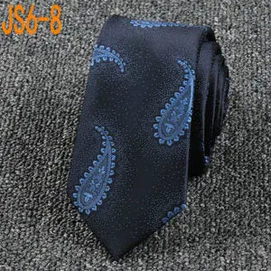 Fashion Ties for Men Accessories 6cm Fashion Business Wedding Classic Silk Tie Blue Black Red Men&
