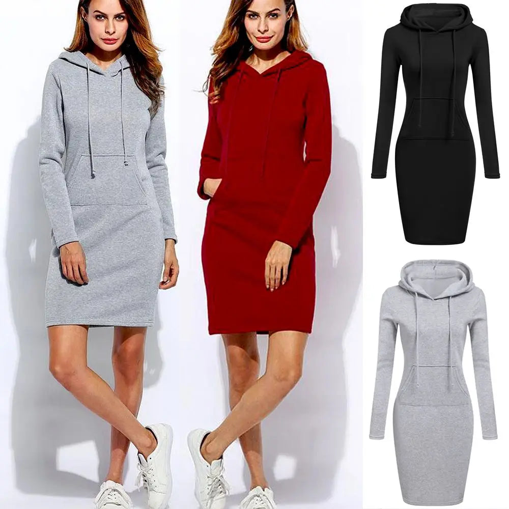 Faionable Hoodie Long Sve Dr Women&