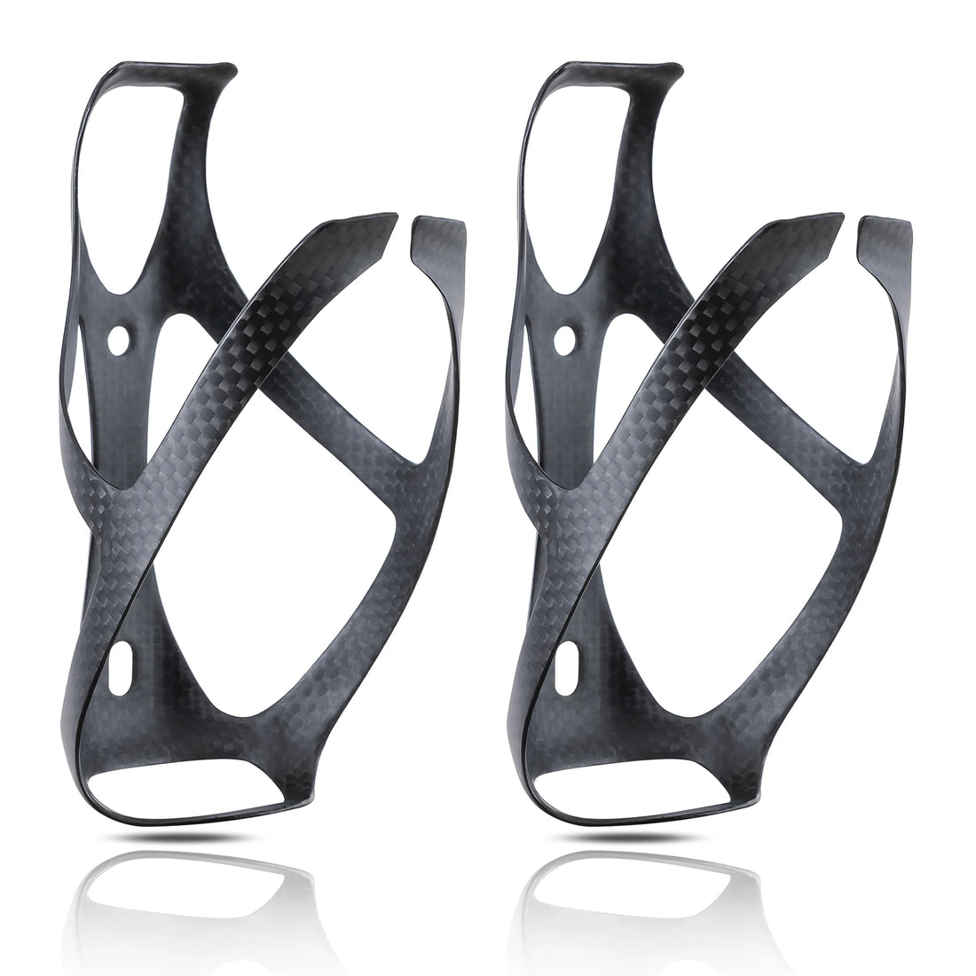 HUALONG No Logo 3K Carbon Fiber Bicycle Water Bottle Cage MTB Road Gravel Bike Water Bottle Holder Cages Matte Black, Weight (19