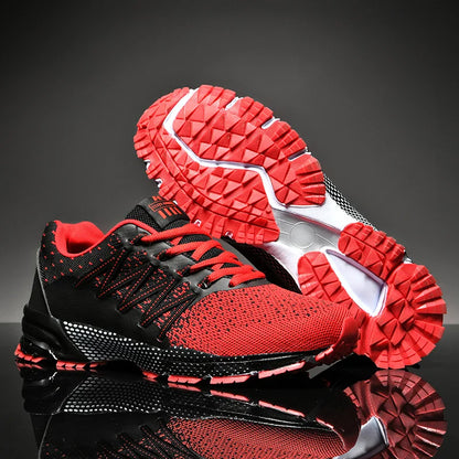 2025 Thick Soled Sports Shoes Youth Mesh Breathable Running Shoes Trend Spring Summer Korean Large Black and White Shoes walk
