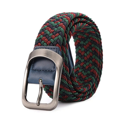 Elastic Stretch Woven Braided Canvas Belt Golf Belt for Women Men Pants Jeans