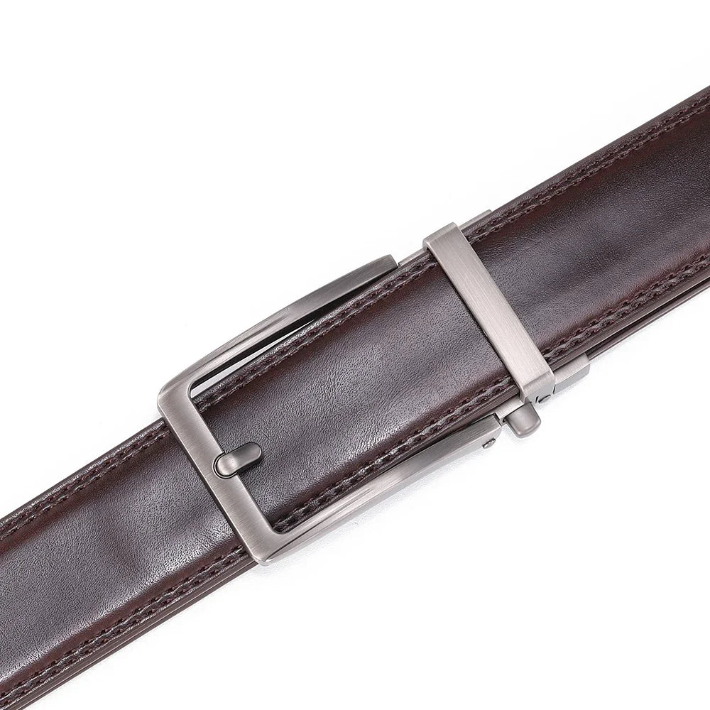 Unisex Click Belts for Men Luxury Brand Designer Fashion Automatic Buckle Genuine Leather Men&