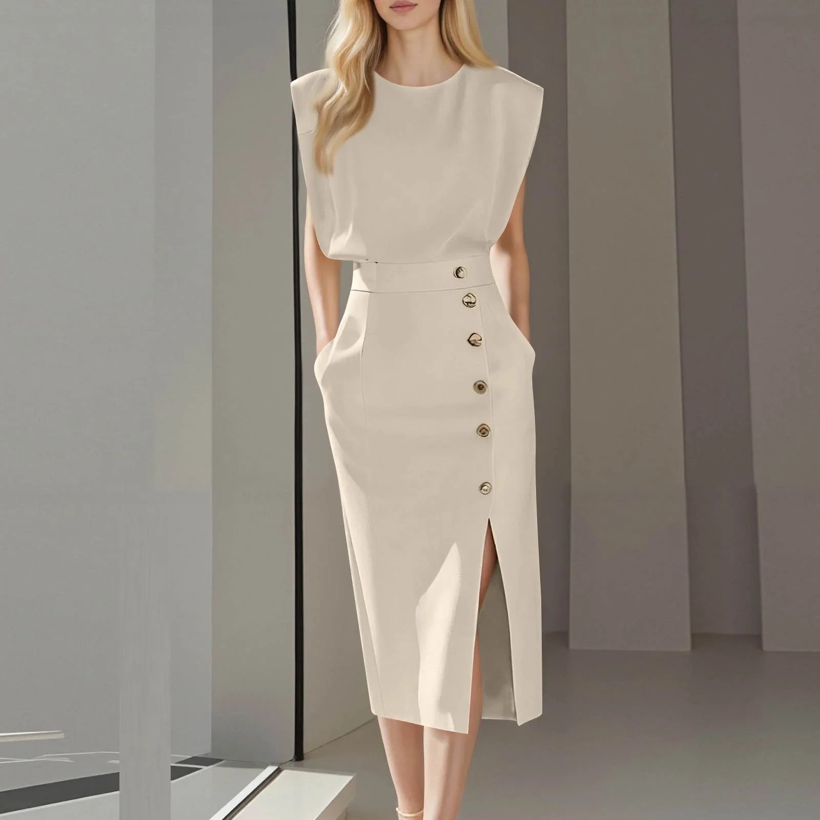 White Formal Dresses For Women Autumn Dress Elegant Dress Kochi Office Ladies Dress For Women Formal Clothing Dressy French Dres