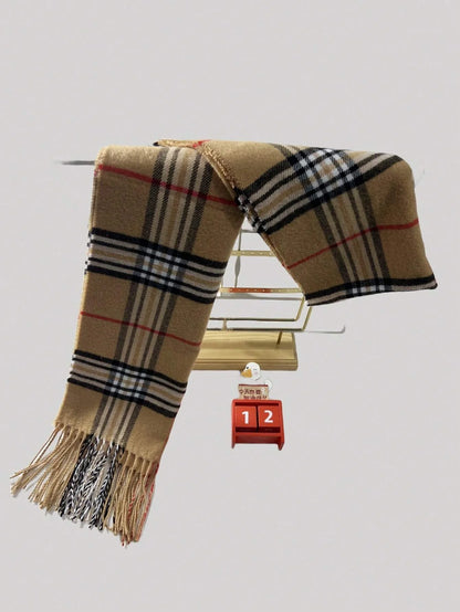 Luxury Brand Cashmere Warm Scarf for Women Design Winter Men Shawl Wrap Pashmina 2025Plaid Female Bufanda Echarpe Foulard