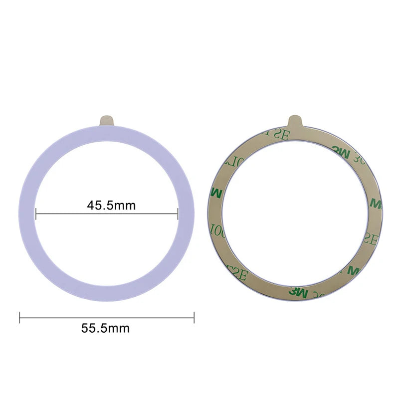 Universal Magnetic Mobile Phone Ring for Magsafe Accessories Metal Sticker Wireless Charger Iron Plate Sheet for iPhone 12 13 14
