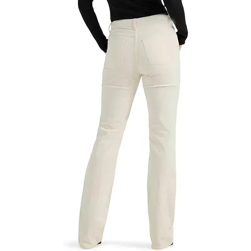 2025 Ins Fashion Jeans Women Comfortable High Waisted White Jeans Girls Thin Stretch Denim Pants Female Straight Leg Trousers