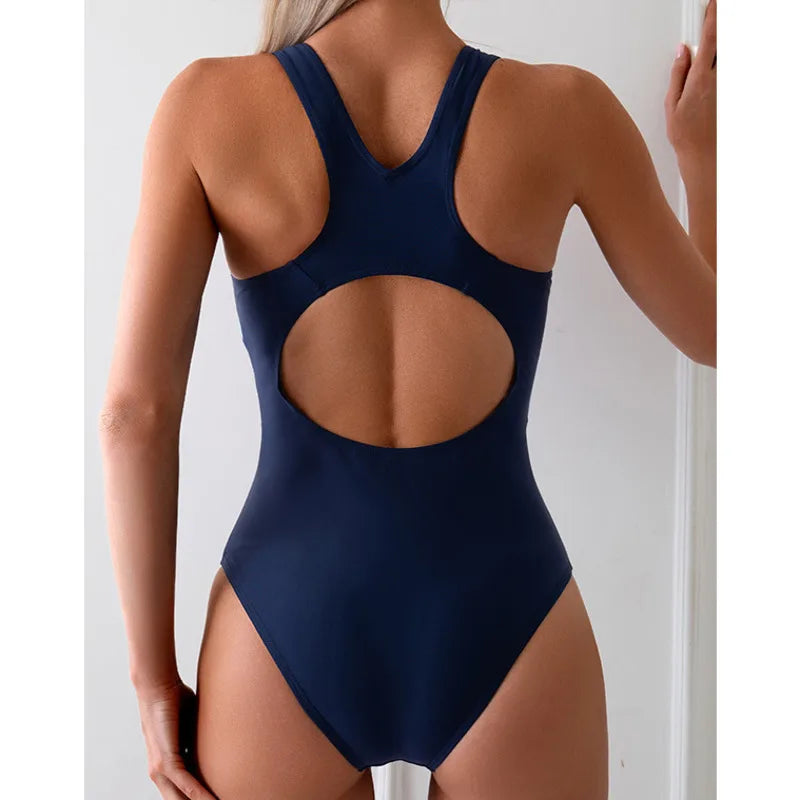 Summer Sexy One-Piece Swimsuits Closed Women&