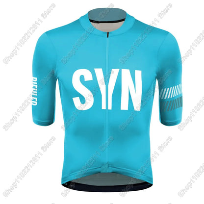 SYN Team 2026 Cycling Jersey Short Sleeve Men Summer Cycling Clothing Road Bike Shirt Bicycle Tops MTB Wear Uniform Maillot