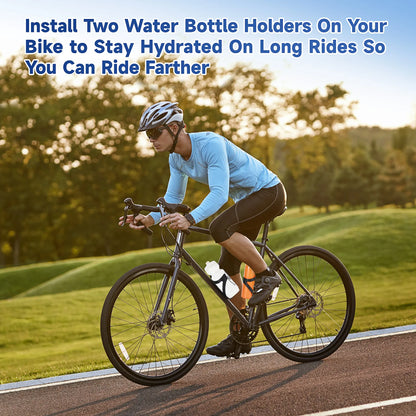 HUALONG Bike Water Bottle Holder Nylon Add Carbon Fiber Water Bottle Cage Road MTB Gravel Bikes Bicycle Water Bottl Drink Cup Ho