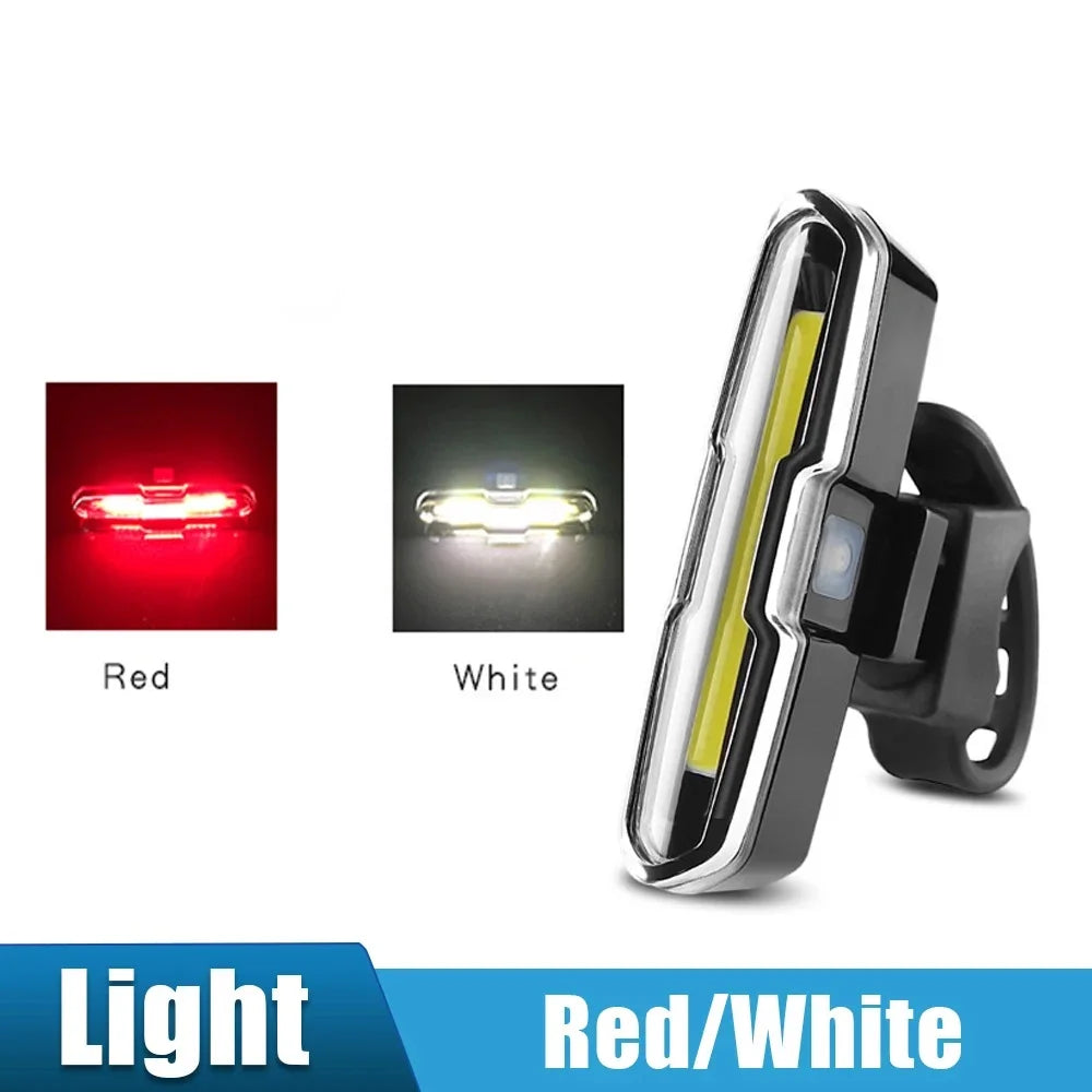 Bike Light Taillight LED Ultra Bright USB Charging Safety Warning Bicycle Rear Light Night Riding Tail Light Cycling Accessories