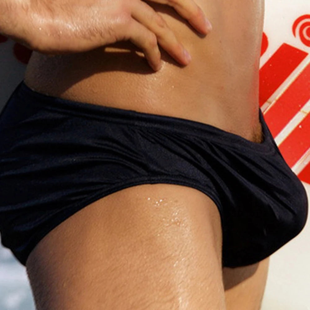 Men Summer Low-Waist Bikini Swimwear Thin Transparent Underwear Swimsuit Swim Pool Beach Surfing Water Sport Wear Man Soft Short