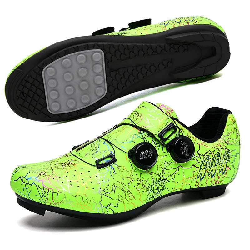 Men cycling shoes bicycle lockless rubber hard sole MTB bicycle flat shoes non-slip women SPD mountain bike competition shoes
