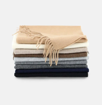 High Quality Solid Color 100% Wool Scarf Men&