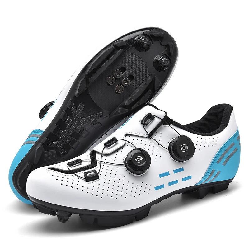 Mens Cycling Shoes Anti-slip Mountain Bike Shoes Unisex Road Cycling Sneakers Racing Shoes Outdoor Womens Bicycle Sneakers Mtb