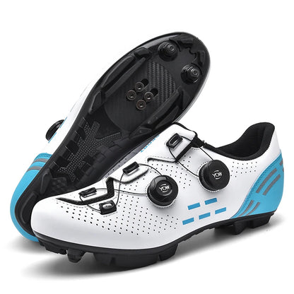 Mens Cycling Shoes Anti-slip Mountain Bike Shoes Unisex Road Cycling Sneakers Racing Shoes Outdoor Womens Bicycle Sneakers Mtb