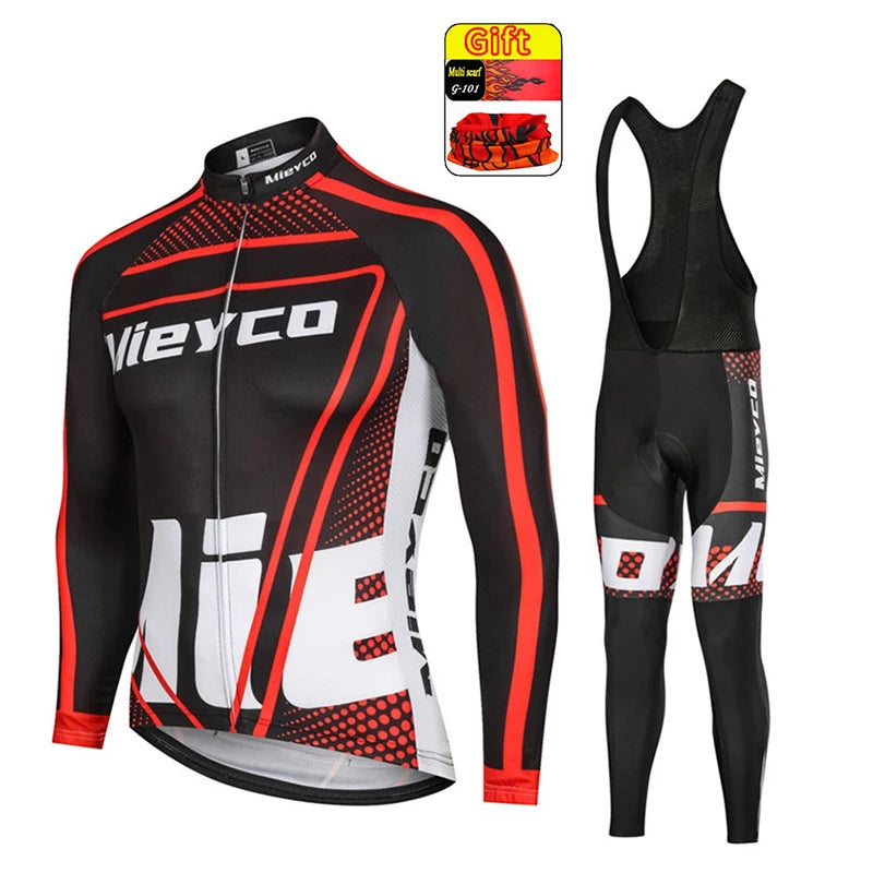 Pro Team Cycling Clothing Kit for Men, Racing Road Bike Clothes, MTB Uniform, Complete Bicycle Outfit, Skinsuit, 2025