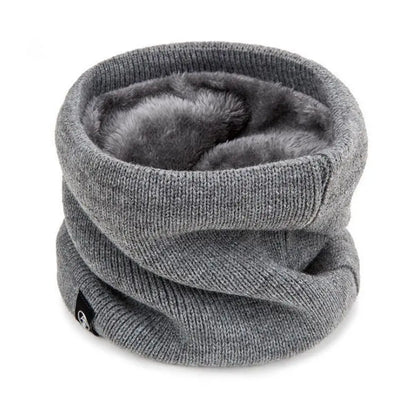 Fashion Women Knitted Scarf Solid Cashmer Like Winter Snood Scarves Lady Warm Wool Fur Thick Unisex Men Neck Scarfs Ring