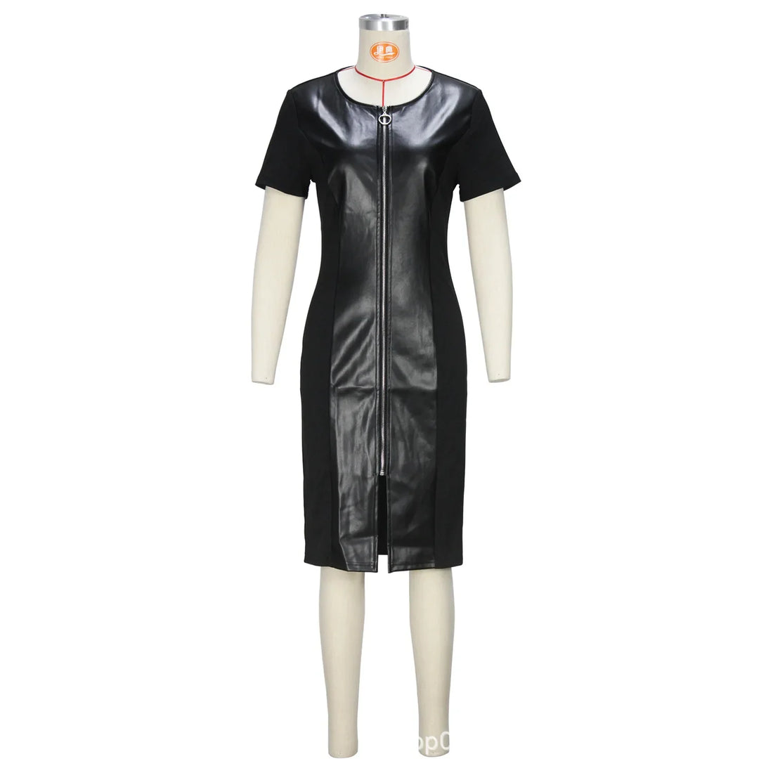 Plus Size Spring Trendy Light Maturity Sexy round Neck Breathable Front Opening Large Size Dress Skirt Chinese Brand Women&