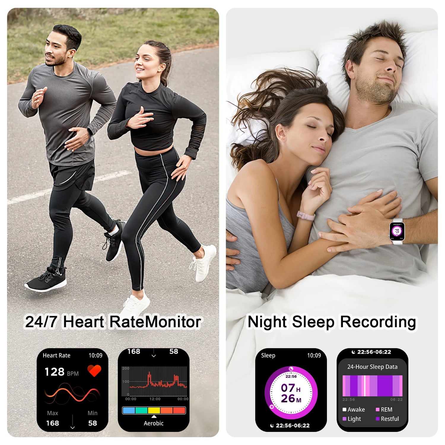 Baolubao Fitness Tracker (Bluetooth Answer/Make Calls),Smart watch for Men Women,1.85&