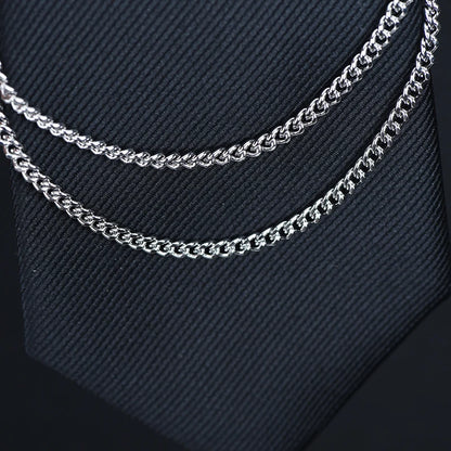 ICEYY Copper Tie Clip Tie Chain Hanger Tie Pins Men&