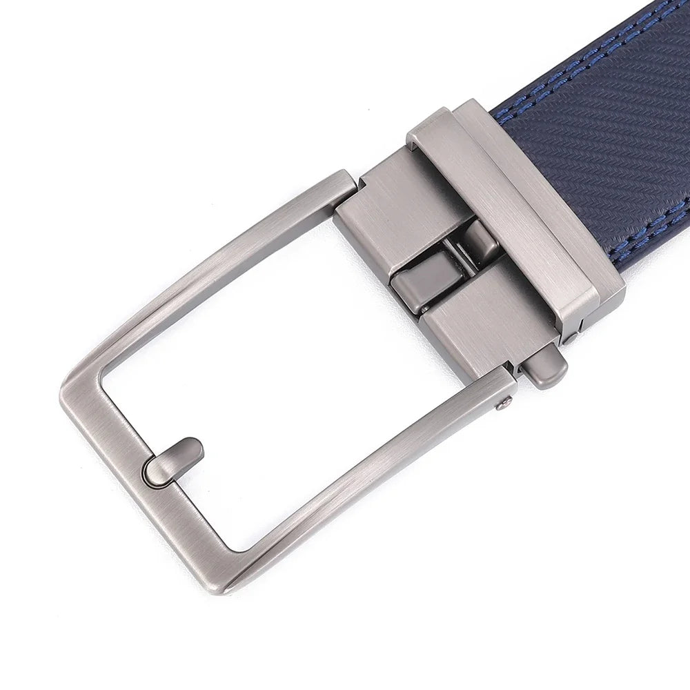 Unisex Click Belts for Men Luxury Brand Designer Fashion Automatic Buckle Genuine Leather Men&