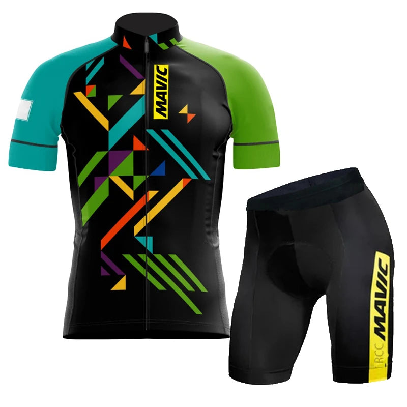 RCC MAVIC Pro Team Cycling Jersey Set Cycling Clothing Summer Road Bike Shirts Suit Bicycle Bib Shorts MTB Ropa Ciclismo Maillot