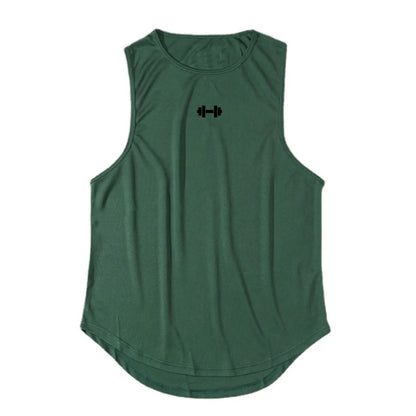 Summer Tank Top Mens Gym Fitness Training Clothing Quick Dry Silm Fit Bodybuilding Sleeveless Shirts Men Fashion Basketball Vest