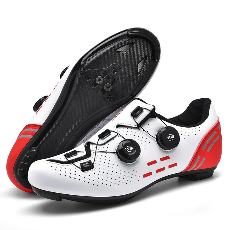 Mens Cycling Shoes Anti-slip Mountain Bike Shoes Unisex Road Cycling Sneakers Racing Shoes Outdoor Womens Bicycle Sneakers Mtb