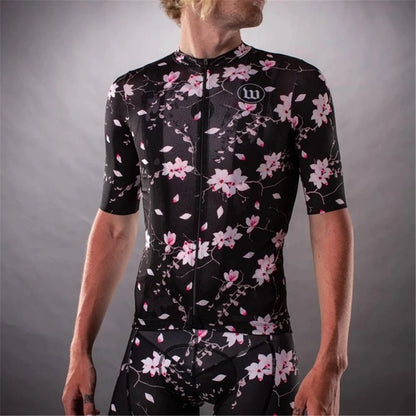 Wattie Ink Cycling Suit Men Bike Jersey Set Classic Road Bicycle Uniform Ciclismo Short Sleeve Mtb Team Racing Bike Clothes Set
