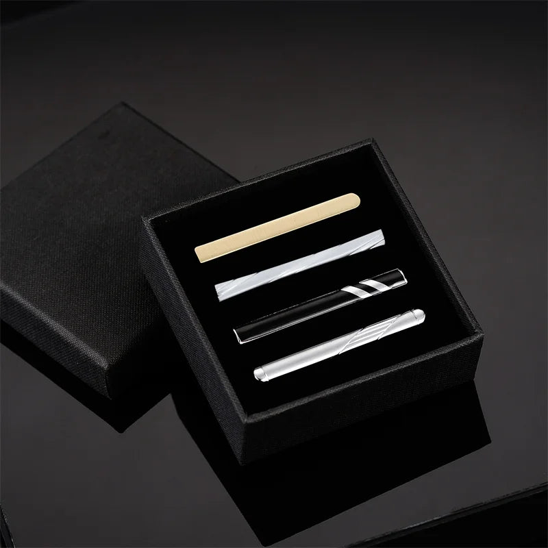 Minimalist Tie Clip For Men Tie Clip To Man Shirt Business Party Gift Box Jewelry Men&