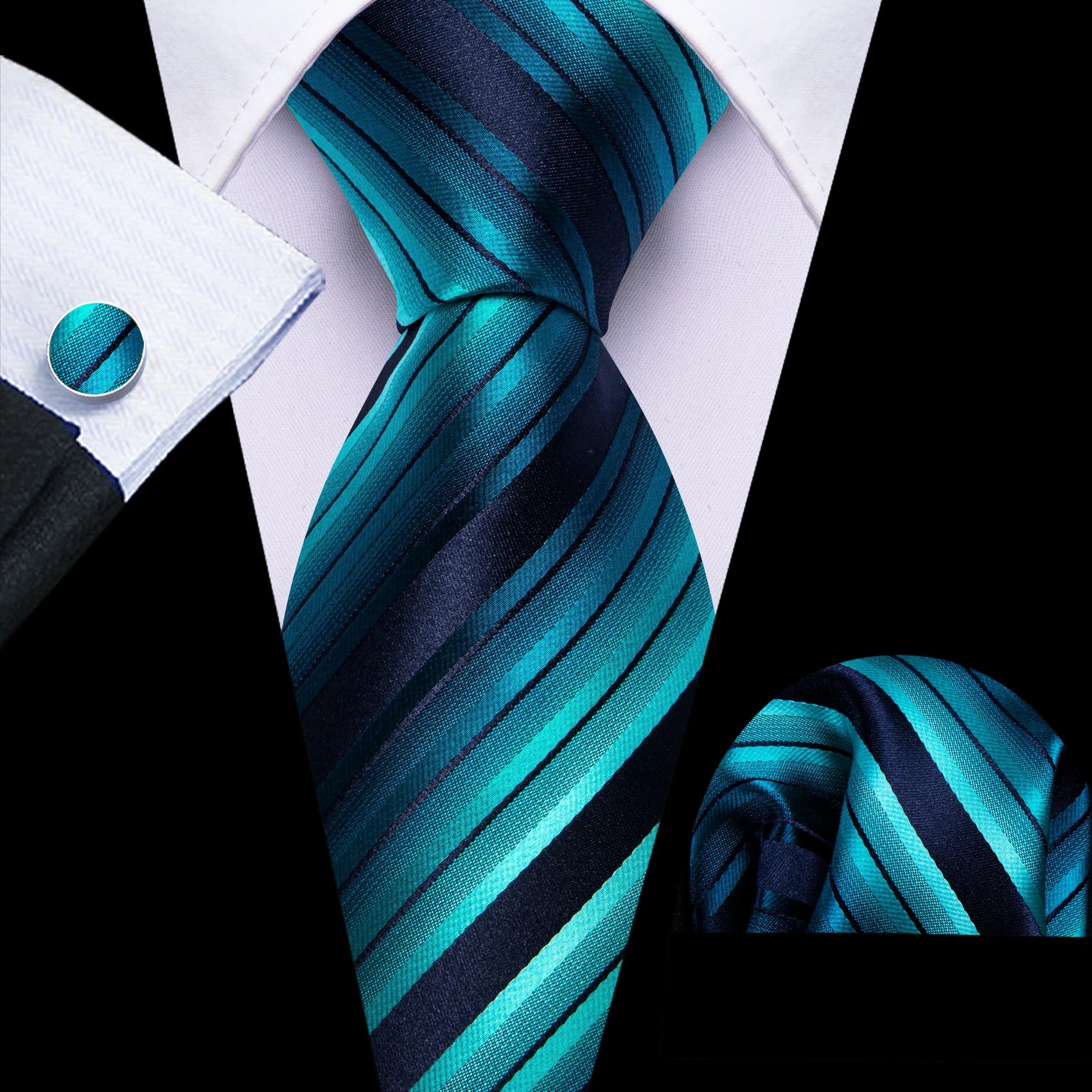 Barry.Wang Jacquard Water Duck Blue Men&