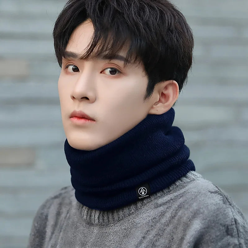 Knitted Neck Warmer Sports Scarf Fashion Soft Women Men Face Cover Winter Skating Running Hiking Scarves Thick Cold-proof Collar