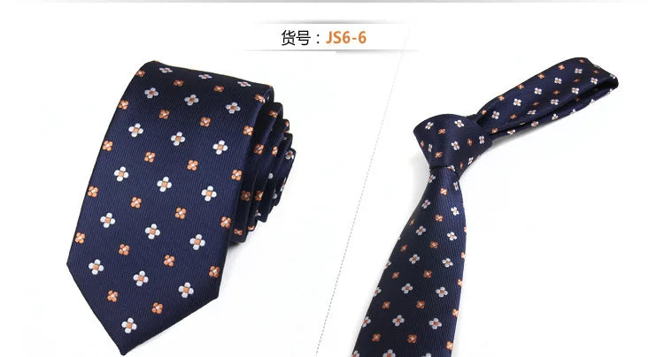 Fashion Ties for Men Accessories 6cm Fashion Business Wedding Classic Silk Tie Blue Black Red Men&