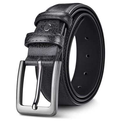Mens Belt - Mens Ratchet Belt Leather for Dress Pant - Micro Adjustable Belt Fit Everywhere