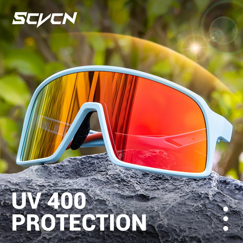 SCVCN Cycling Sunglasses Outdoor Bicycle Sunglasses Women Road Bike Glasses Sports Running Eyewear Men MTB Cycling Sunglasses
