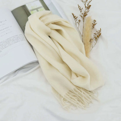 High Quality Solid Color 100% Wool Scarf Men&