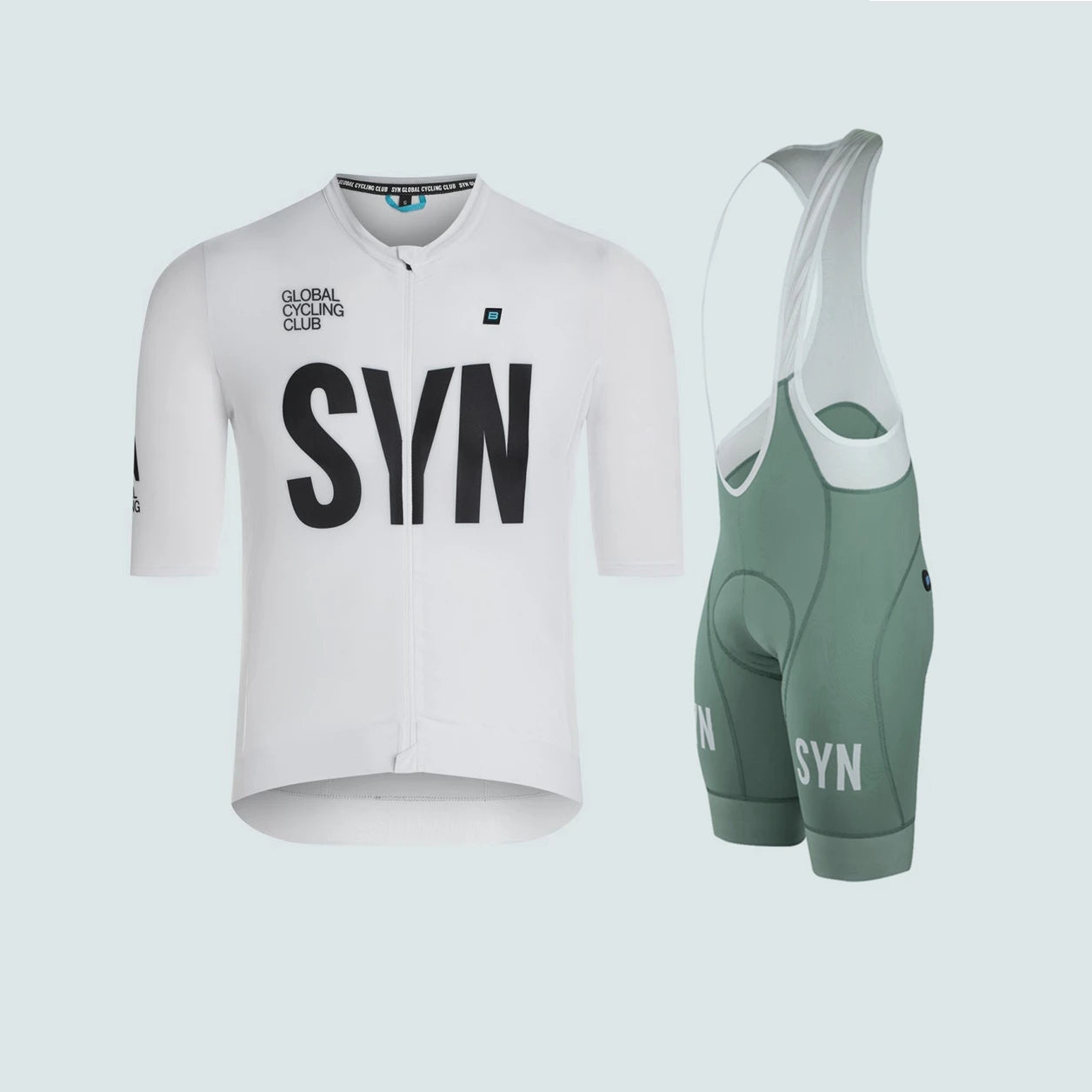 Riding Club Outdoor Leisure Cycling Dinner Entertainment Bicycle Clothing White Summer Short Sleeve jersey and Bib Shorts Set