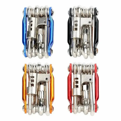 Cycling 11 in 1 Portable Multifunctional Bike Repair Tool Kit for Outdoor Bicycle Cycling