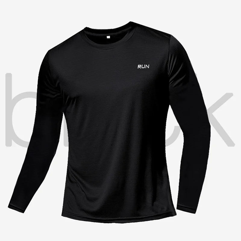 Quick Dry Lightweight Tops Men Long Sleeves T-Shirt Running Fitness Outdoor Sport Shirt Gym Clothing Men Ropa Deportiva Hombre