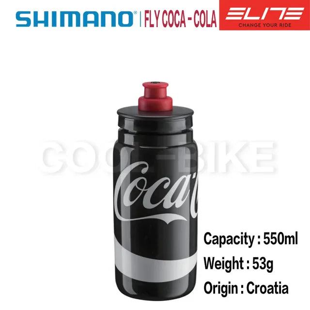 Elite FLY TEAMS COCO-COLA Cycling Water Bottle 550ML 750ML Road Mountain Bike Kettle