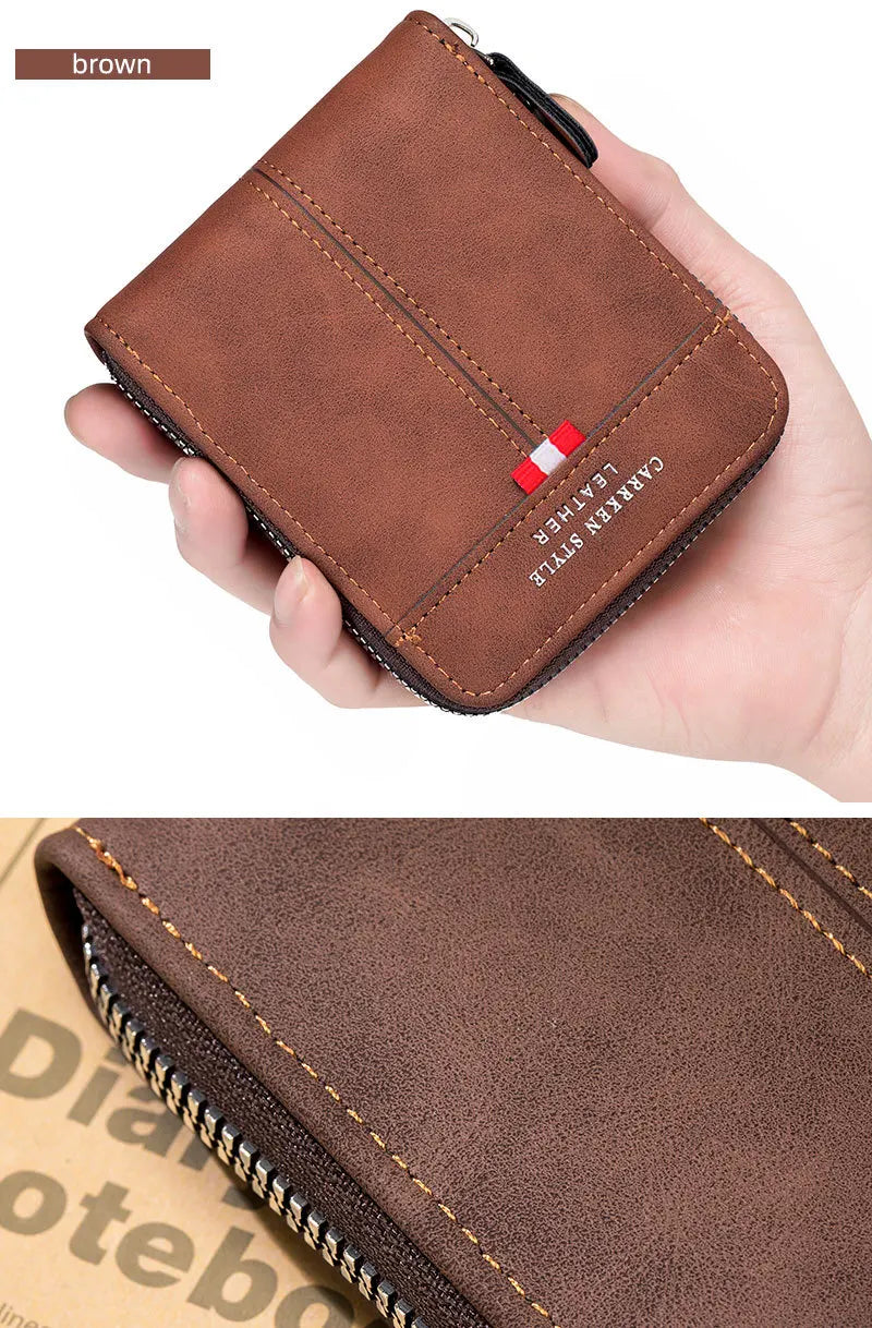PU leather stitching men&