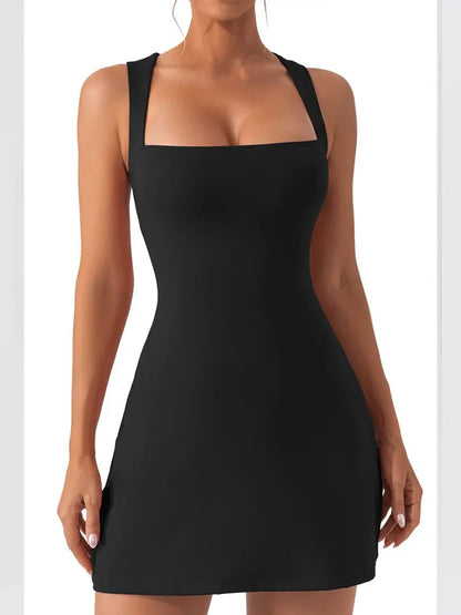 2025 New Fashion Sexy Slim Fit Party Strap Dress Summer Y2k Solid Color Mini Slip Dress Elegant Sleeveless Evening Dresses