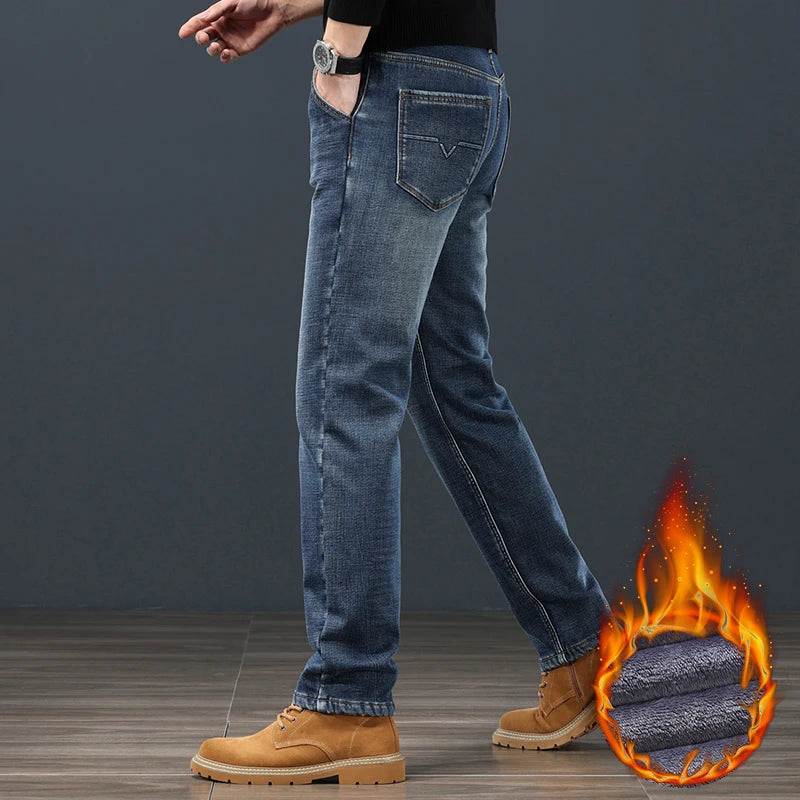 2024 Winter Warm Jeans Men&