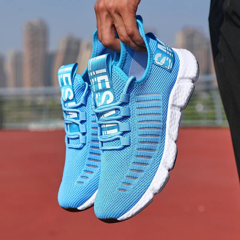 Summer Men Sneakers Lightweight Breathable Mesh Outdoor Casual Shoes Fashionable Tennis Training Shoes Men&