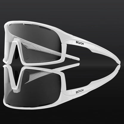 SCVCN Photochromic Cycling Sunglasses Cycling Glasses UV400 Bicycle Eyewear Sports MTB Outdoor Bike Goggles Sunglasses Eyepieces