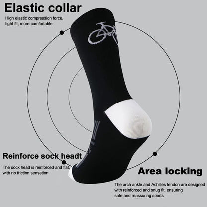 1/6 Pairs Men Women Outdoor Sports Cycling Socks Fashionable Prints Soft Comfortable Sweat Wicking Breathable Running Socks