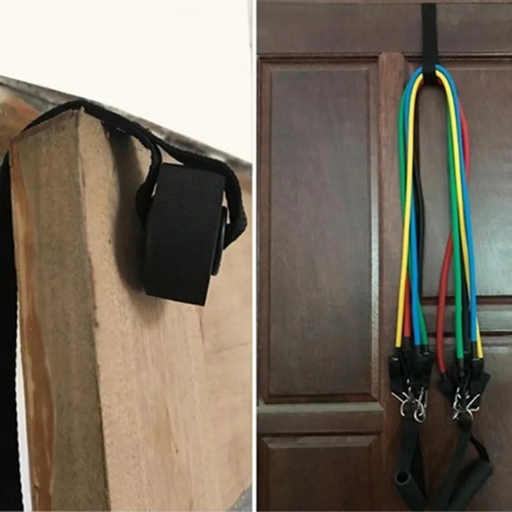 Home Fitness Elastic Training Strap Fitness Resistance Band Over Door Anchor Bands Pull Rope Door Buckle For Fitness Enthusiasts