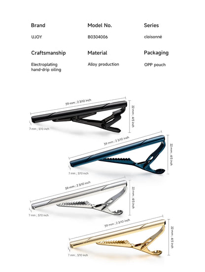 Minimalist Tie Clip For Men Tie Clip To Man Shirt Business Party Gift Box Jewelry Men&