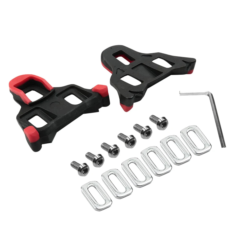 Bike Cleats Self-locking Cycling Pedals Cleat Set 6 Degree Float Bicycle Cleats SPD-SL Road Bike Pedals Indoor Cycling &amp; Road