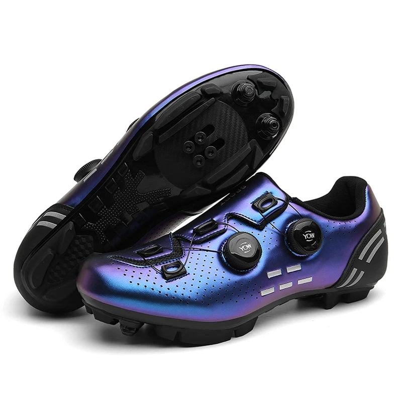 Mens Cycling Shoes Anti-slip Mountain Bike Shoes Unisex Road Cycling Sneakers Racing Shoes Outdoor Womens Bicycle Sneakers Mtb